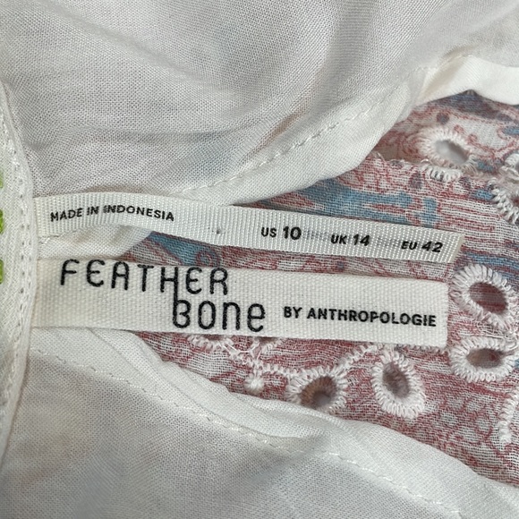 Feather Bone by Anthropologie Top Size 10 EUC - Picture 11 of 14